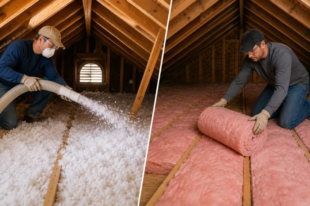 Blown-In vs Batt Insulation for an Attic You Do Yourself
