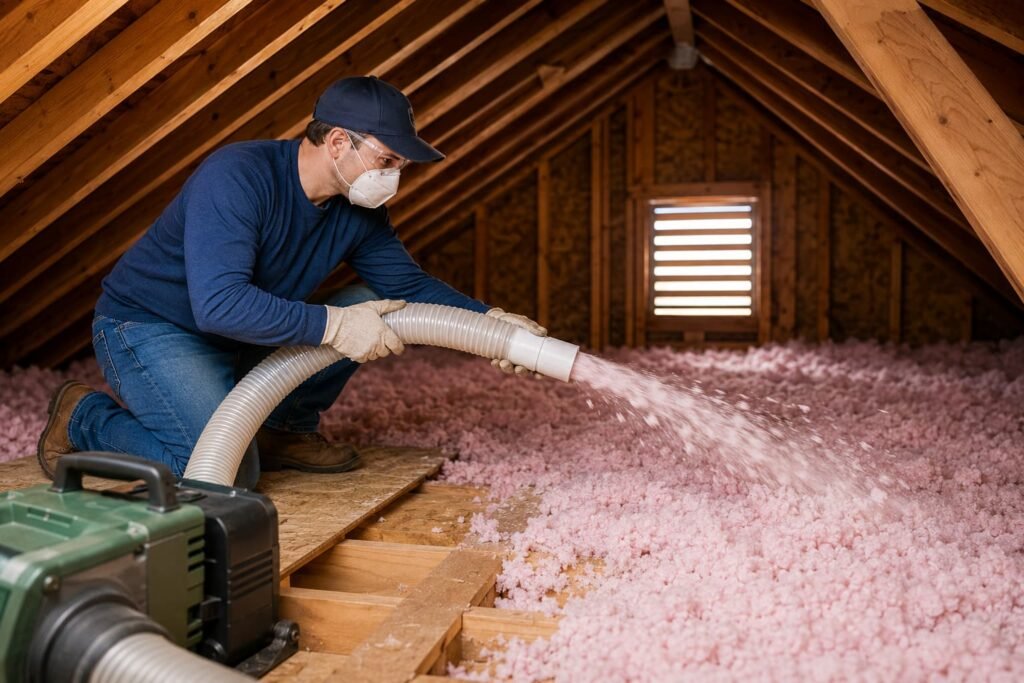 DIY Blown-In Attic Insulation